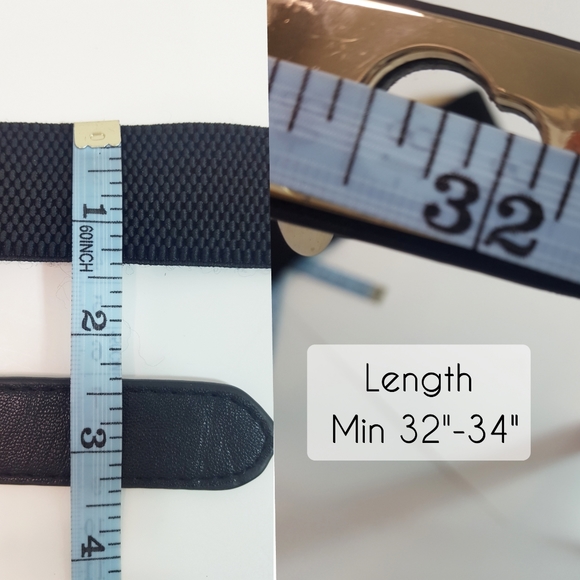 Elastic Stretchy High Waist🖤Gold Buckle - Picture 7 of 7